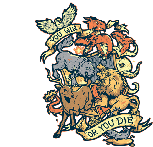 No Spoilers[no Spoilers]teefury Is Featuring Another - Win Or Die Canvas Print - Small By Winterartwork (618x528)