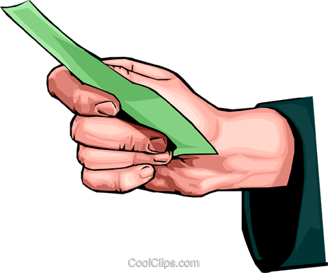 Hand Holding Money Royalty Free Vector Clip Art Illustration - Hand Giving Money (480x399)