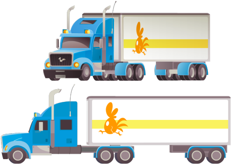 Zoom-inable Version Of Truck Because Ugh I'm Bad At - Trailer Truck (500x340)