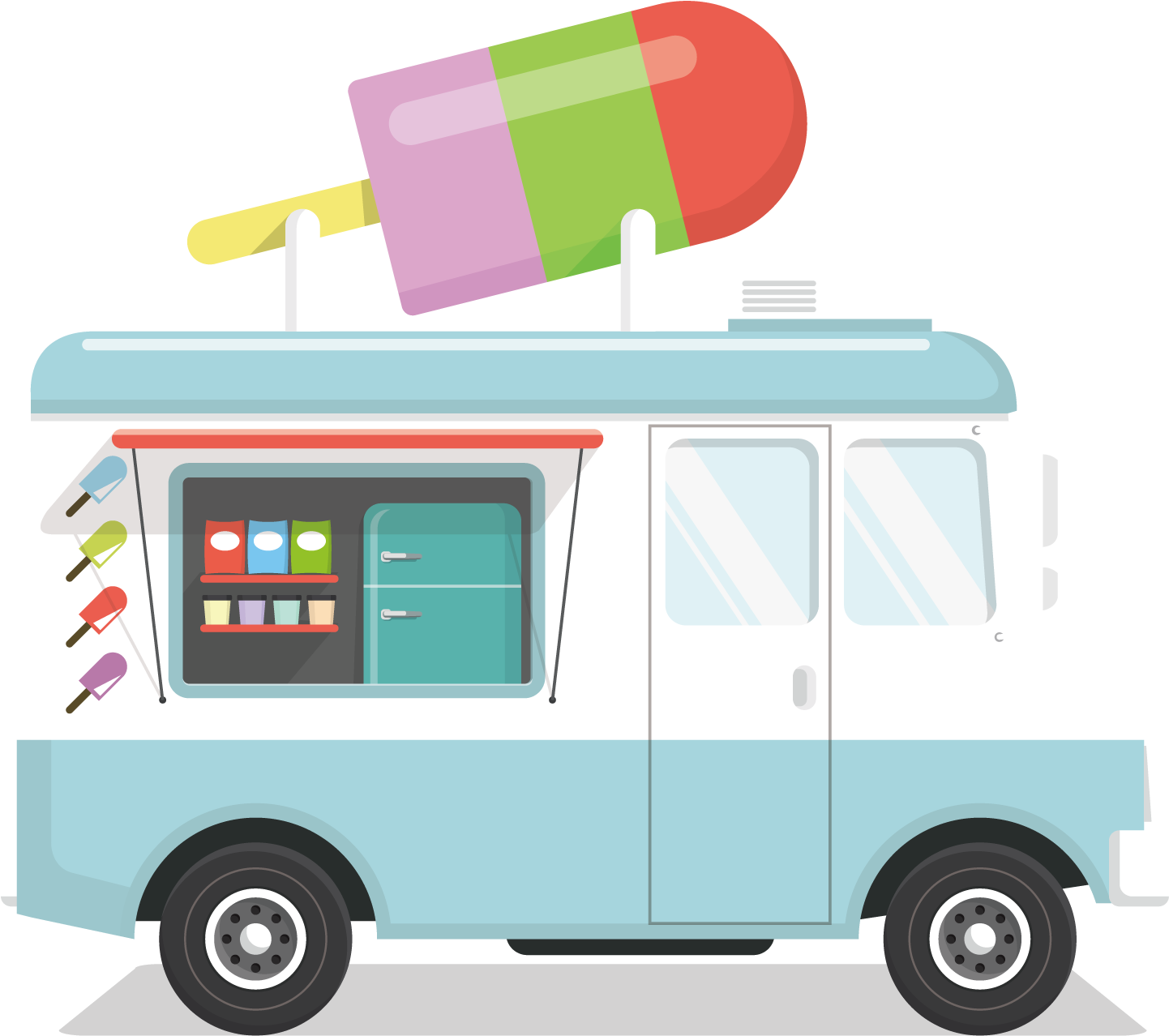 Ice Cream Van Car - Ice Cream Car (1500x1500)