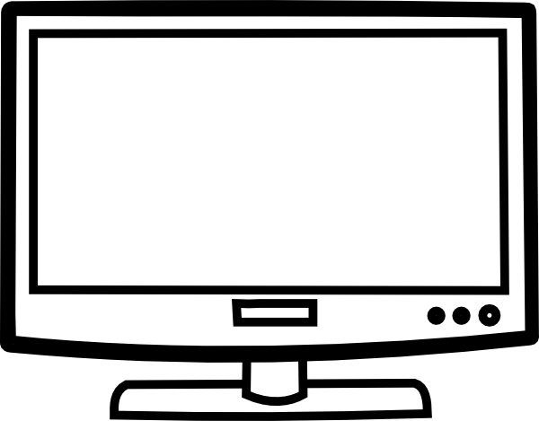 Outline Of A Tv (600x469)