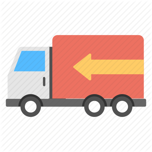 Cargo Truck Clipart Orange Truck - Trailer (512x512)