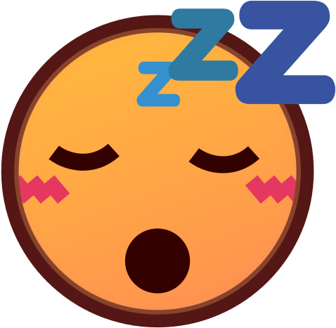 Sleeping Emoji Clipart (512x512)