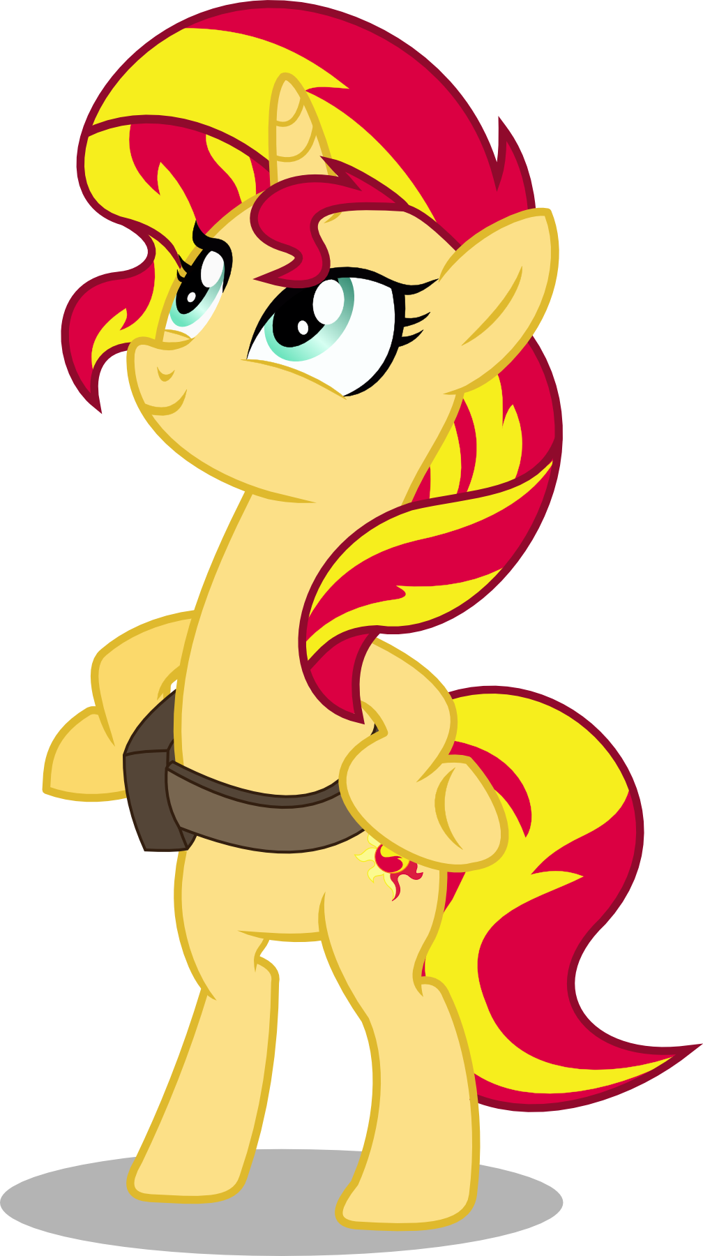 Seahawk270, Bipedal, Cute, Equestria Girls, Female, - Sunset Shimmer Two Legs (669x1195)