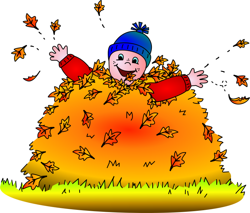 Free - Piles Of Leaves Clipart (800x682)