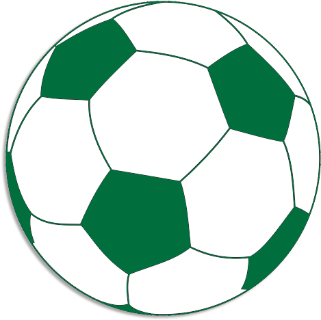 Welcome To The Official Website For Evansville North - Green Soccer Ball Png (491x489)