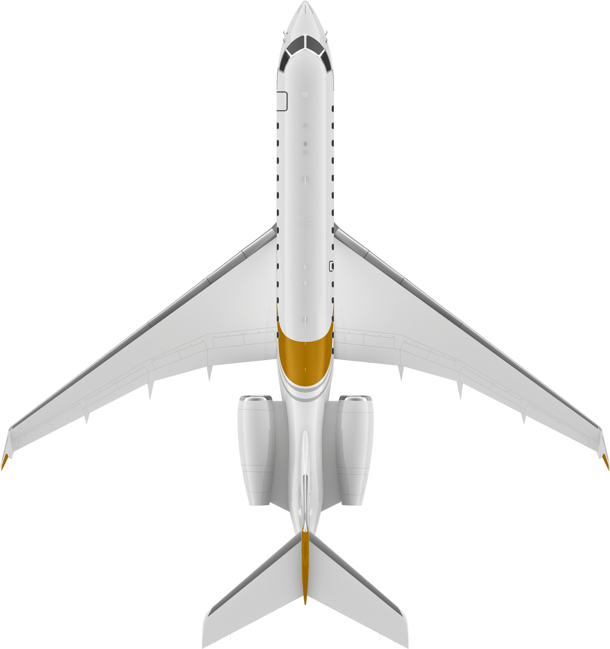 Global 6000 Top View - Private Jet Top View (1430x1430)