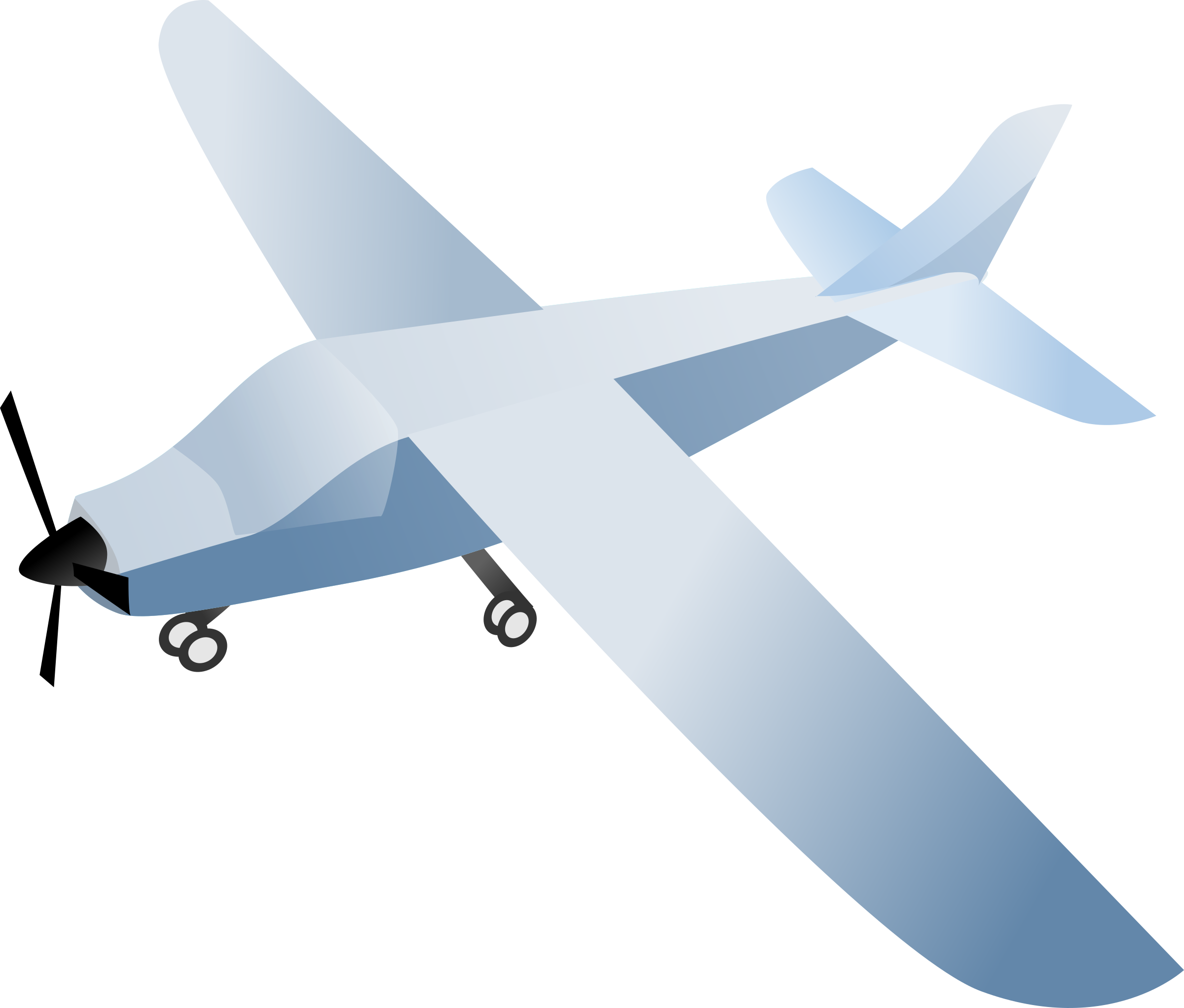 Aviation Clipart Propellor - Banner Plane Png (2400x2044)