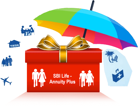 Life Insurance Clipart Healthy Family - Sbi Life Annuity Plus (451x348)