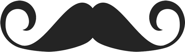 Faux Handlebar Rubber Stamp - Faux Handlebar Rubber Stamp (600x600)