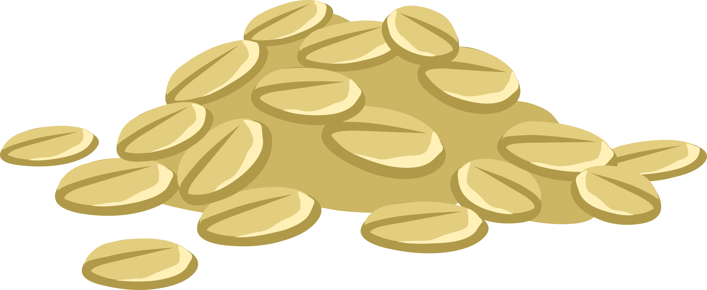 Oatmeal Clipart Rice Porridge - Oats Clip Art (2400x987)