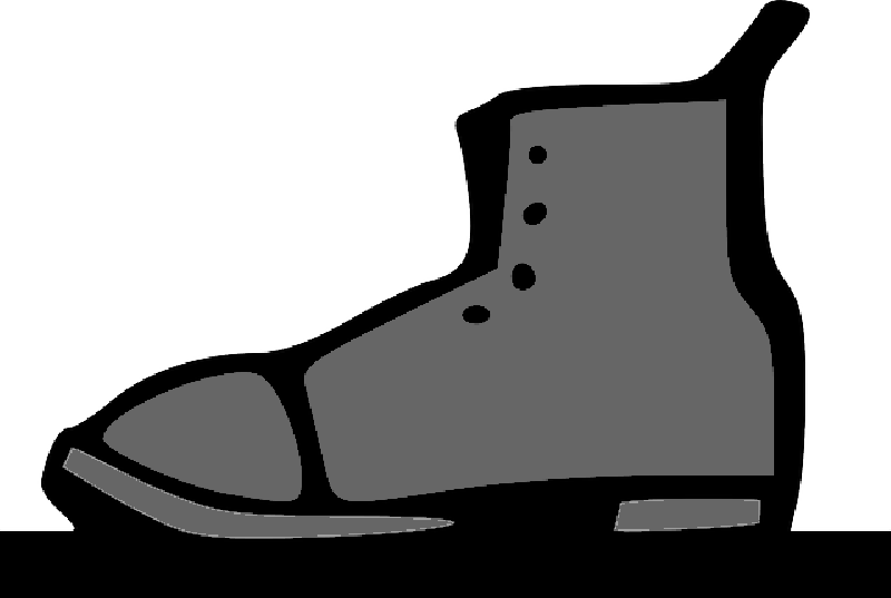 Old, Brown, Feet, Safety, Cartoon, Foot, Clothing, - Safety Shoes Cartoon (800x537)