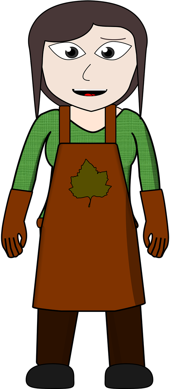 Apron Comic Characters Farmer Png Image - Villager Clipart Png (640x1280)