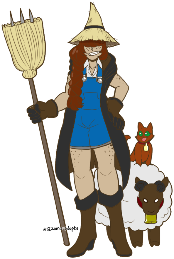 Farmer Witch By Azume-adopts - Witchcraft (600x898)