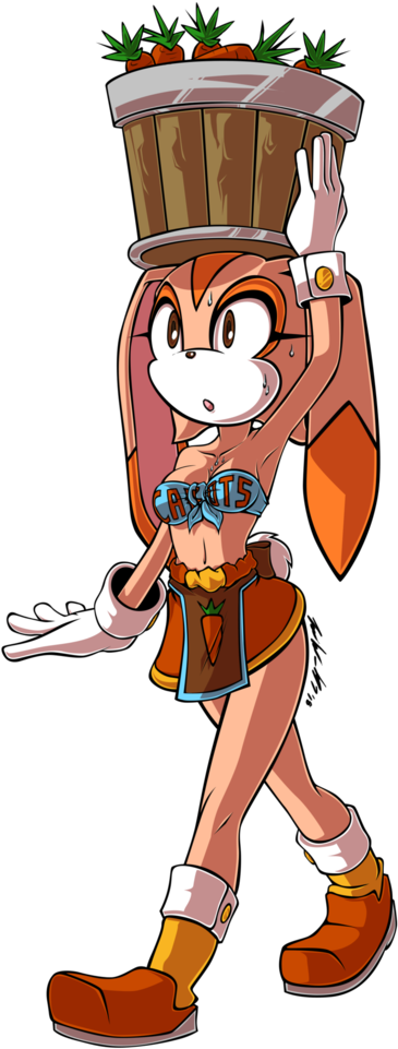 Cream The Carrot Farmer By Bloodrike - Cartoon (774x1032)