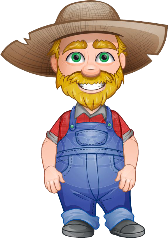 Farmer Transparent Background - Farm Man Cartoon (736x815)