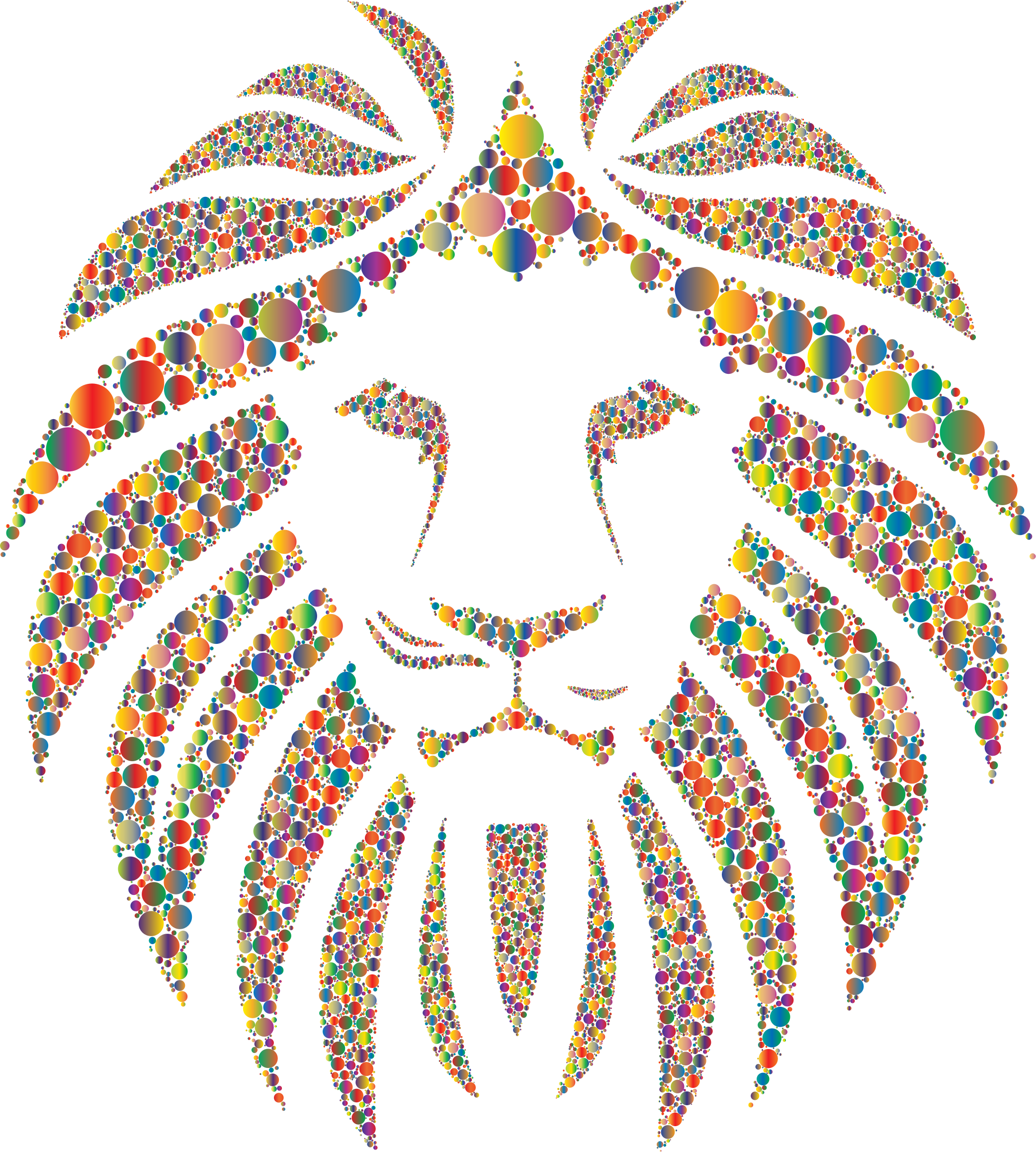 Big Image - Lion Head Clip Art (2084x2317)