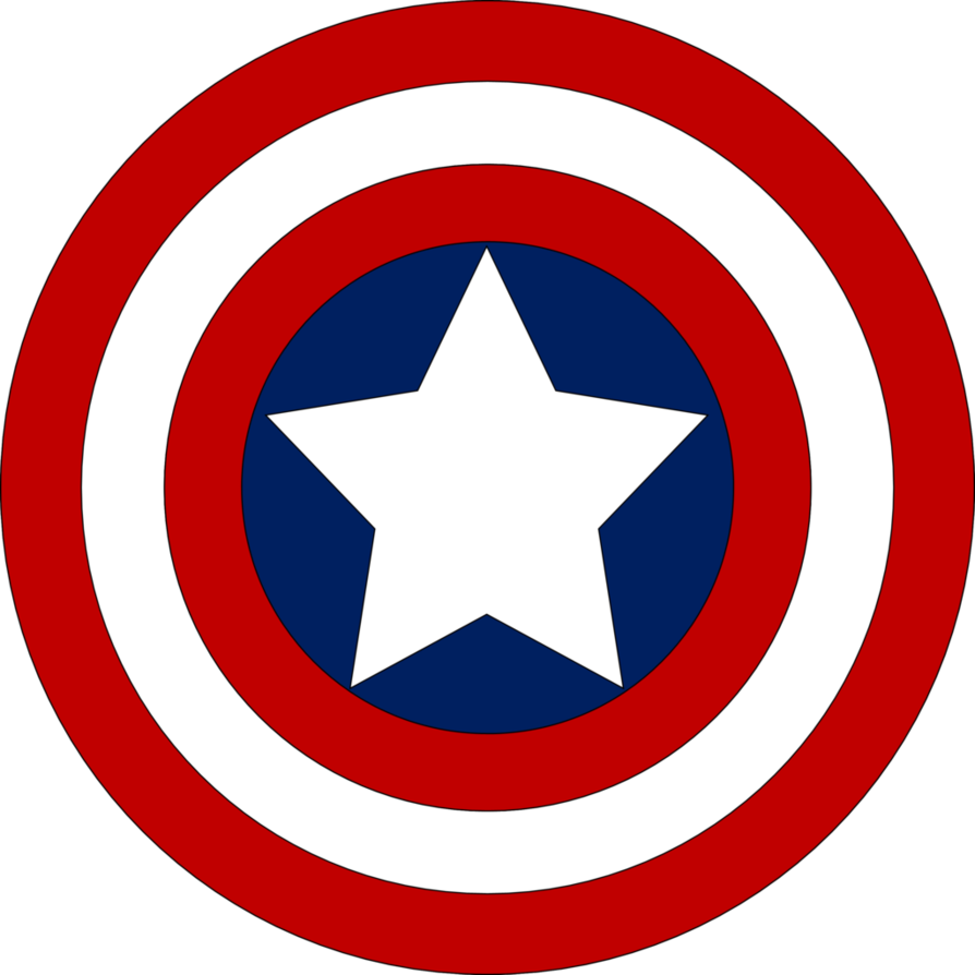 Captain America Shield By Jmk-prime - Captain America Logo Png (894x894)