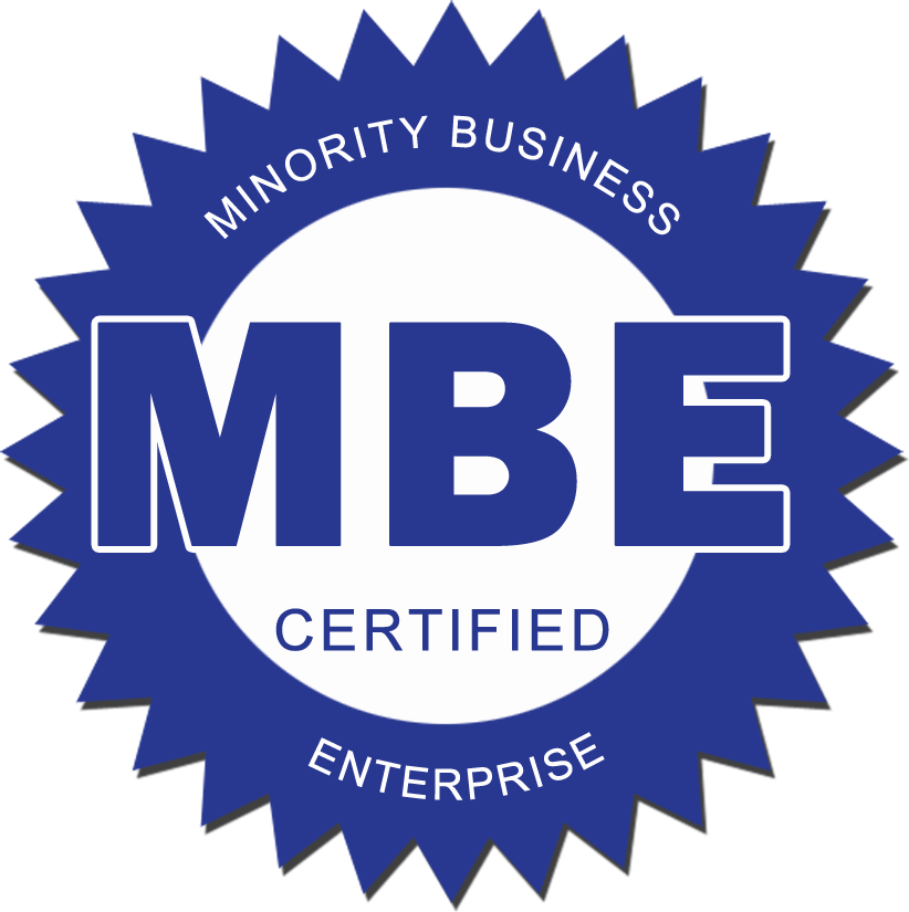 Minority Business Enterprise Certification Logo - Pink Luncheon Napkins (50 Pack) (822x825)