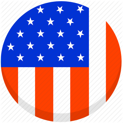 North American Flag Icons - Usa National Flag Icon (512x512)