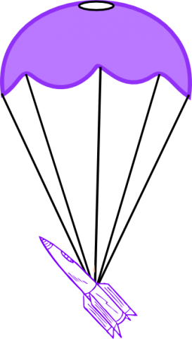 Engineering Challenge - Parachutes - Parachute On A Rocket (273x480)