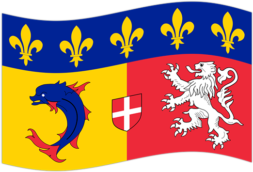 Drapeaux De France Stickers Messages Sticker-6 - Magflags Xxxl Flag Rhne-alpes | Landscape Flag | 6qm (618x371)