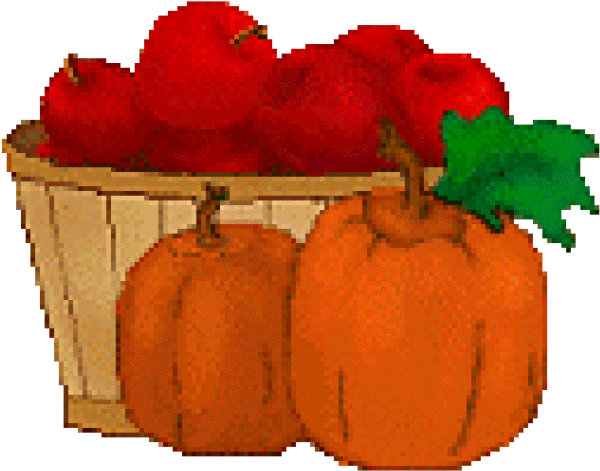 Pumpkin Clipart Apple - Pumpkins And Apples Clipart (640x545)