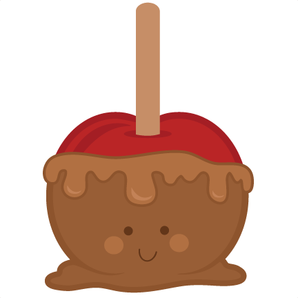 Caramel Apple Clipart Transparent Background - Caramel Apple Clip Art (432x432)