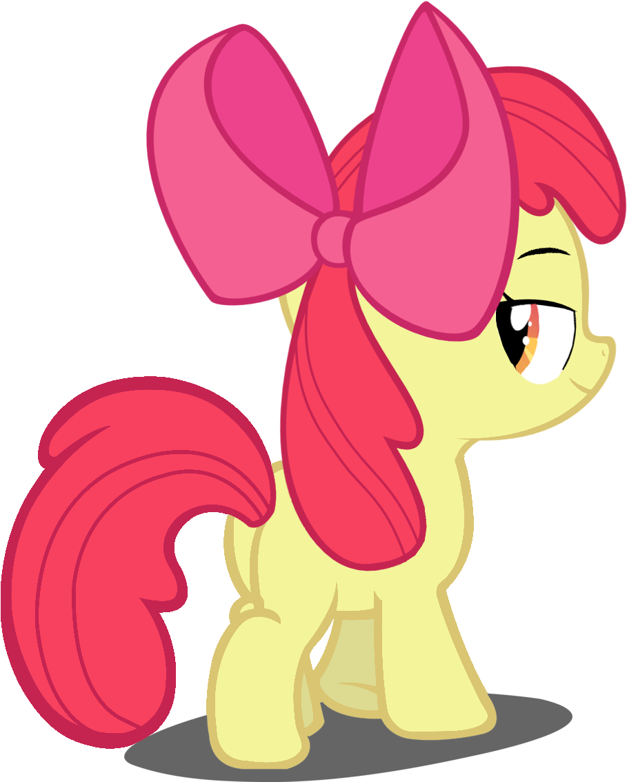 Pony Apple Bloom Red Pink Mammal Cartoon Vertebrate - Cartoon (1163x1329)