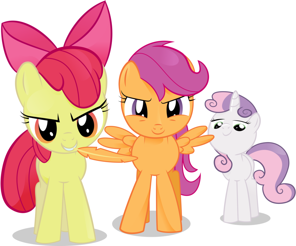 Cmc And The Evil Torture Machine - Mlp Applebloom Evil (984x812)