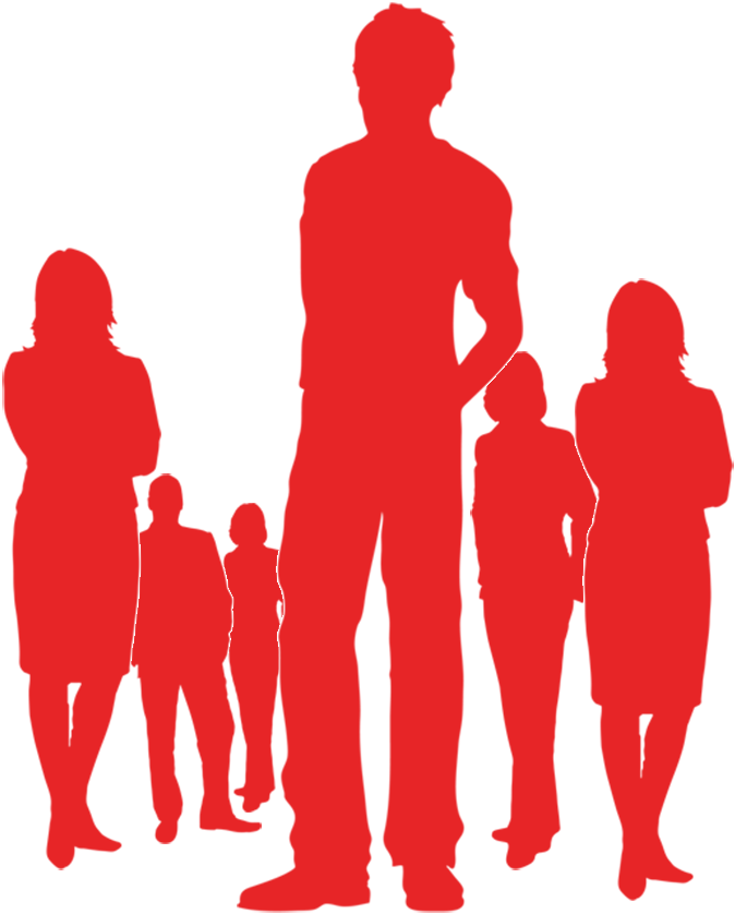 Silouhettebhc-2 - Red Human Silhouette Png (719x850)