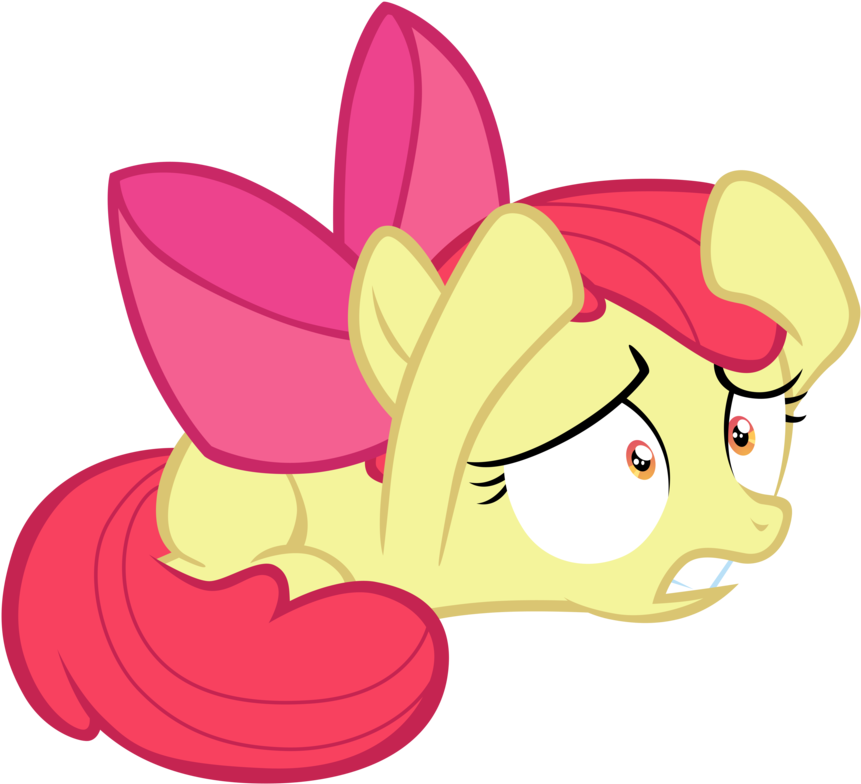 Scared Apple Bloom By Tardifice - Mlp Apple Bloom Scared (955x836)