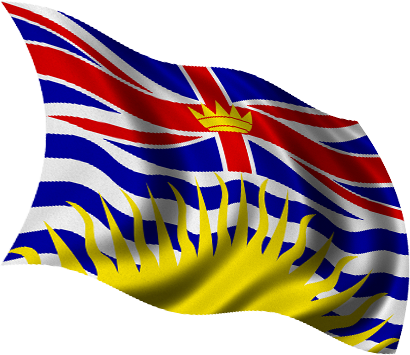 British Columbia Flag - British Columbia Flag Png (410x355)