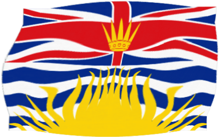 What A Recession In Canada - Cartoon British Columbia Flag (530x320)