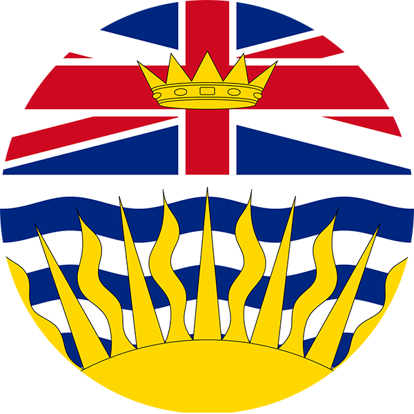 The Economy Of British Columbia Is Focused On The Richness - Printable Provincial Flags Of Canada (600x600)