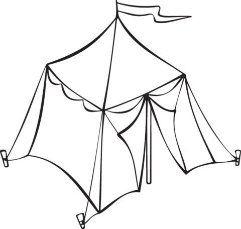 288ra - Tent - Tent Clip Art (480x456)