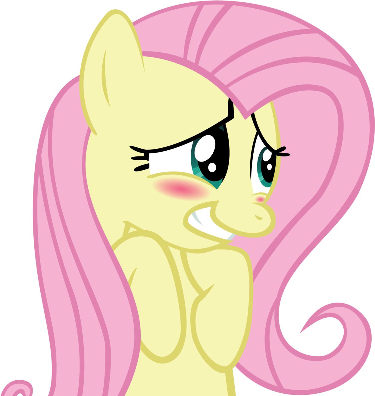 Fluttershy Blush By Cptofthefriendship - Fluttershy Blush (1600x1347)