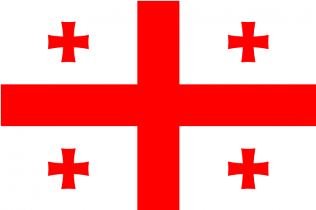 Drapeau Georgien - White Flag With Red Crosses (458x458)