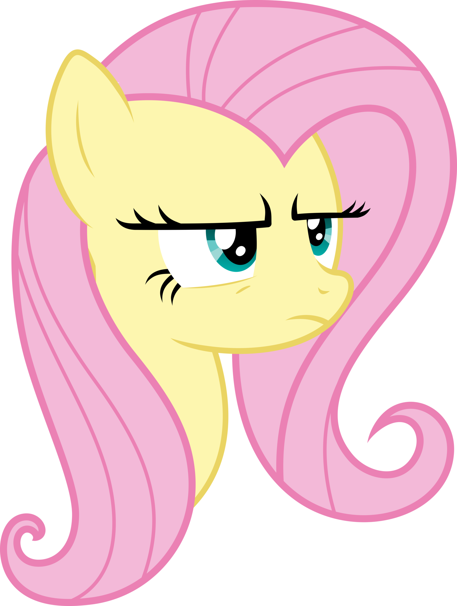 Fluttershy Head Vector Download Fluttershy Head Vector - Comics (1600x2120)