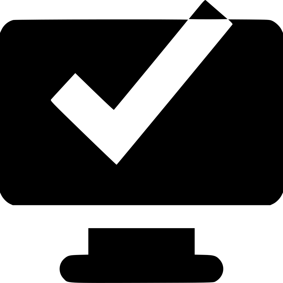 Check Mark Monitor Invest Revenue Internet Comments - Sign (980x980)