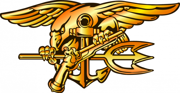 Best Free Us Navy Eod Clip Art Images - Navy Seal Logo Vector (615x317)
