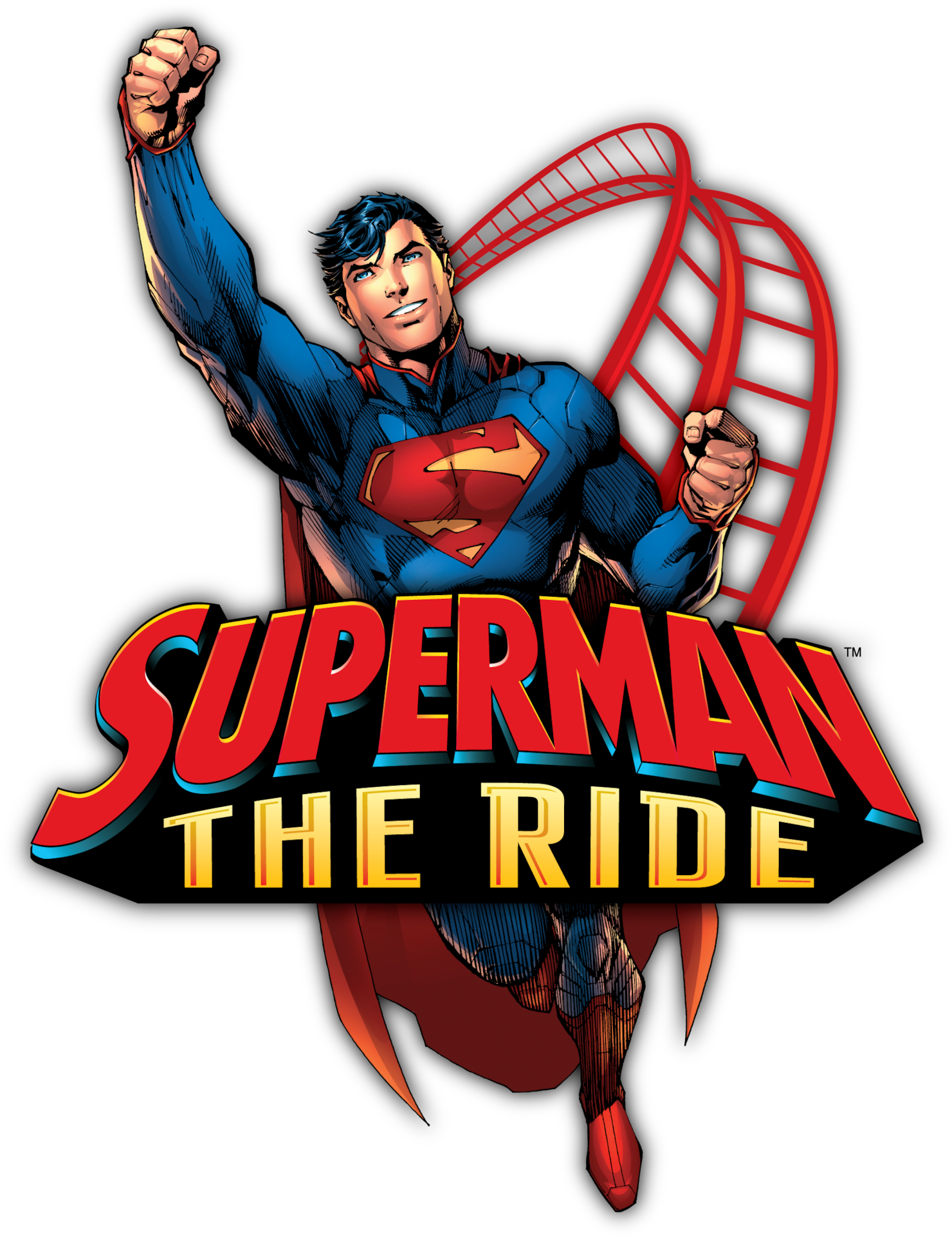 Six Flags Hurricane Harbor Logo - Superman: Ultimate Flight (1500x2146)