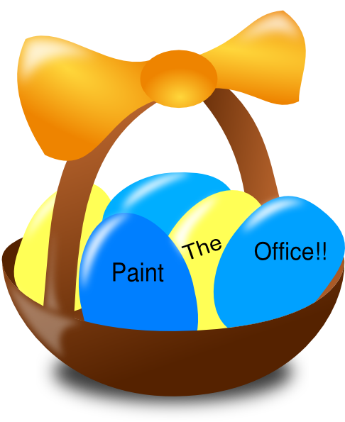 Easter Basket Clip Art - Easter Egg Basket Clip Art (486x595)