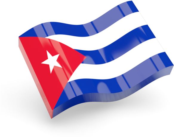 3d Graphics Flag Of Cuba - North Korea Flag Animated (640x480)