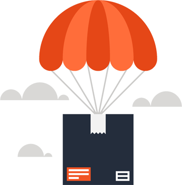 Package Design - Parachute Flat Icon (360x366)