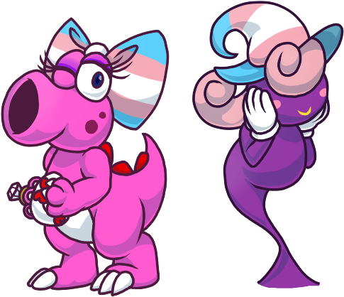 Pride Month - Birdo And Vivian (600x504)