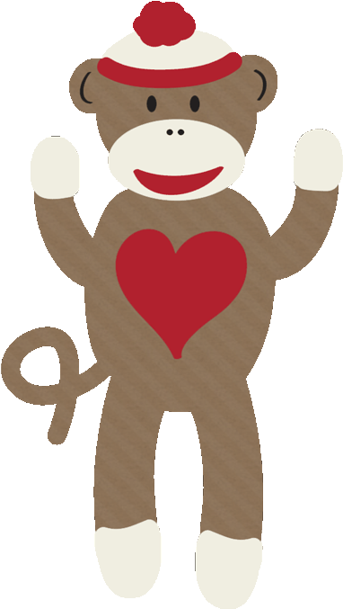 Buncee - Sock Monkey Clipart Png (416x710)