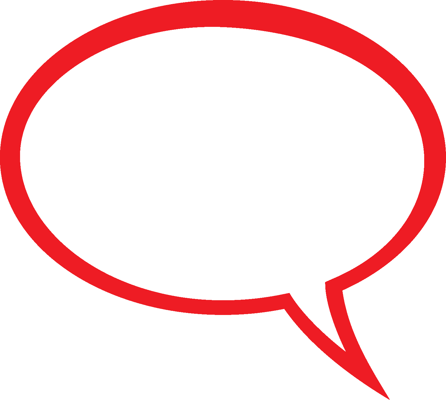 Buncee Is Great To Create - Blank Speech Bubble Png (1512x1355)