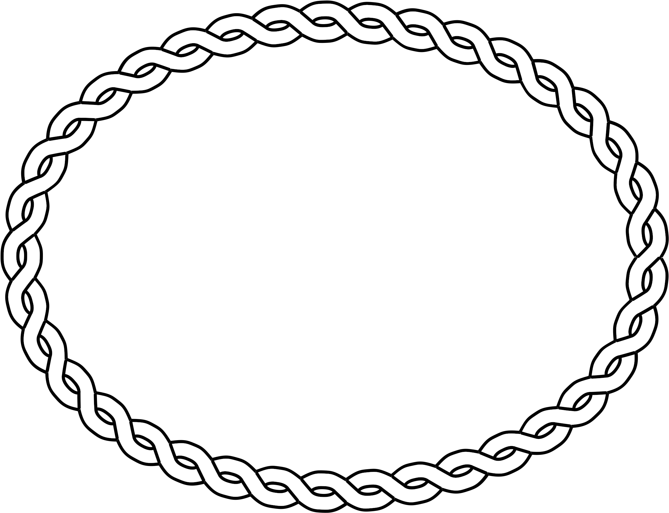 Rope Border Oval Icons Png Free Png And Icons Downloads - Rope Border (2400x1867)