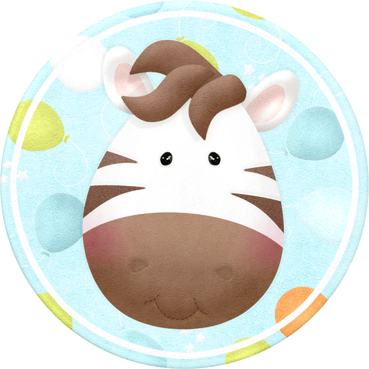 Party Animals, Animal Party, Cute Animals, Jungle Animals, - Dibujo De Animalitos Con Globos (759x759)